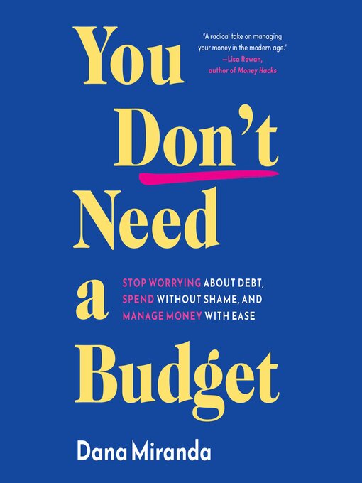 Cover image for You Don't Need a Budget